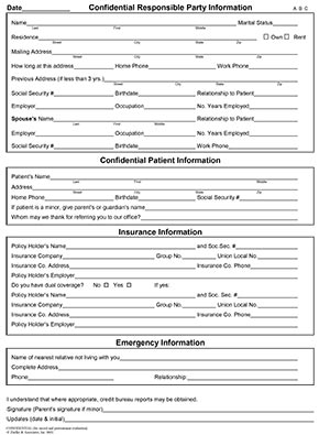 patient information form
